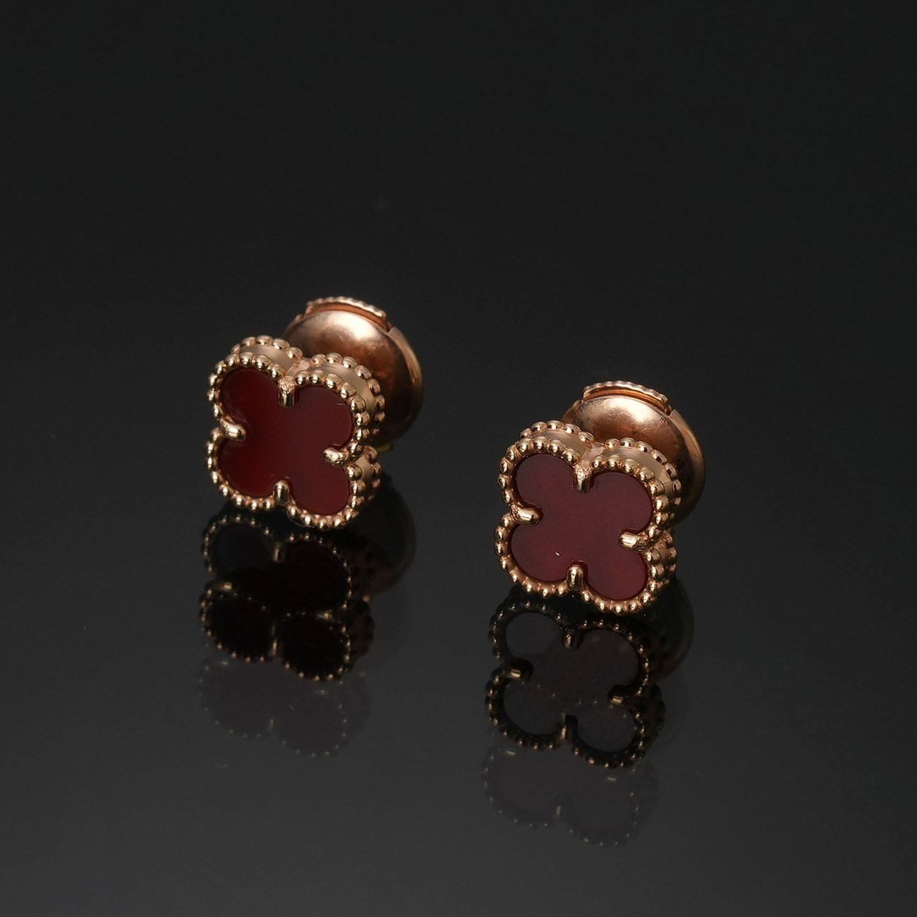 VAN CLEEF & ARPELS(USED)반클리프 커넬리언 스위트 알함브라 이어링 ARN68000